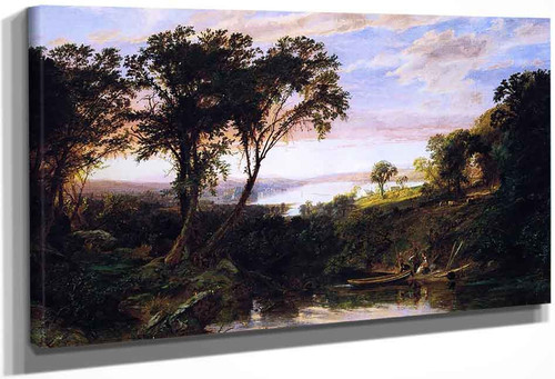 Hudson River View, Summer By Jasper Francis Cropsey By Jasper Francis Cropsey