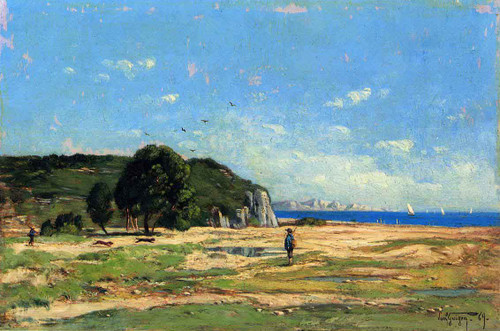 Hunters Near The Coast Of Marseille By Paul Camille Guigou Hunters Near The Coast Of Marseille By Paul Camille Guigou