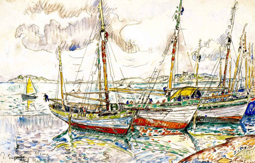 Ile Aux Moines By Paul Signac