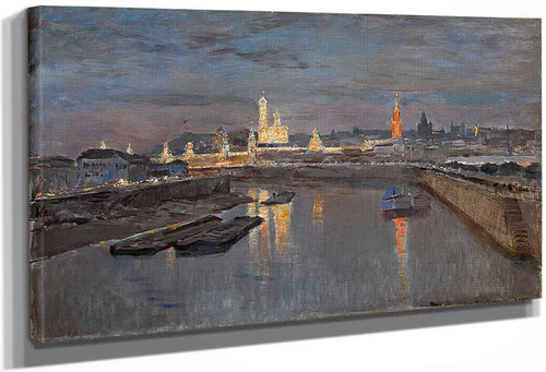 Illumination Of The Moscow Kremlin By Isaac Levitan