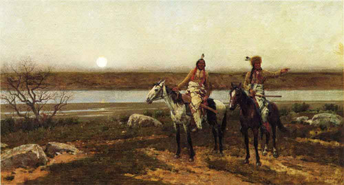 In Pastures New 1 By Henry F. Farny By Henry F. Farny