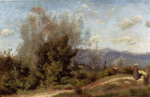 In The Vicinity Of Geneva By Jean Baptiste Camille Corot