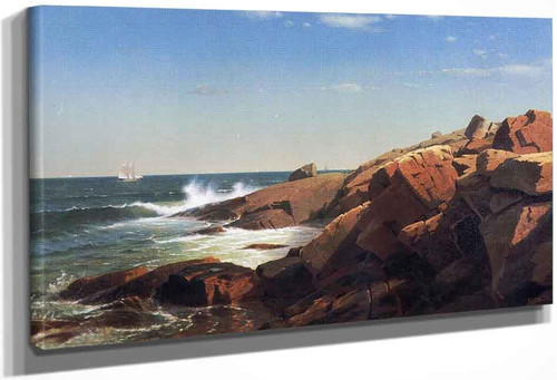 Indian Rock, Narragansett, Rhode Island By William Stanley Haseltine