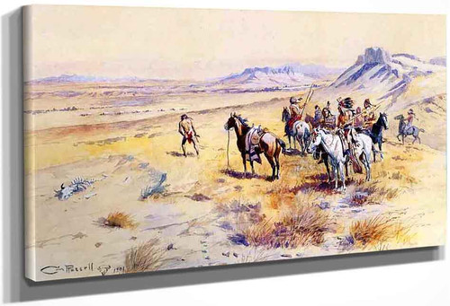 Indian War Party By Charles Marion Russell