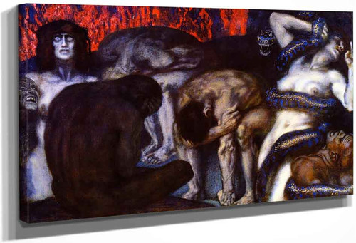 Inferno By Franz Von Stuck