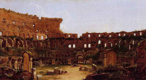 Interior Of The Colosseum Rome By Thomas Cole By Thomas Cole