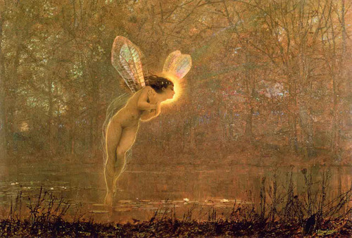 Iris By John Atkinson Grimshaw By John Atkinson Grimshaw