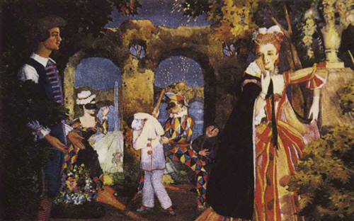 Italian Comedy By Konstantin Somov