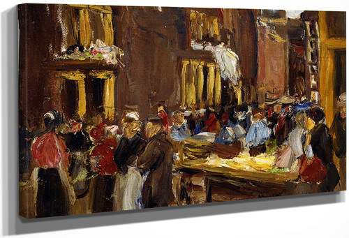 Jewish Quarter In Amsterdam2 By Max Liebermann By Max Liebermann