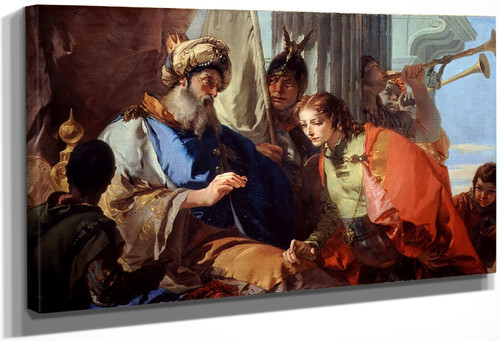 Joseph Receiving Pharaoh's Ring By Giovanni Battista Tiepolo