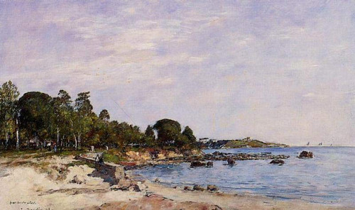Juan Les Pins, The Bay And The Shore By Eugene Louis Boudin