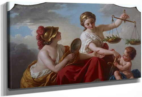 Justice Disarmed By Innocence And Applauded By Prudence By Louis Jean Francois Lagrenee