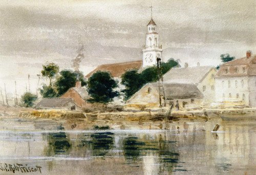 Kennebunkport, Maine By Samuel P R Triscott American 1846 1925