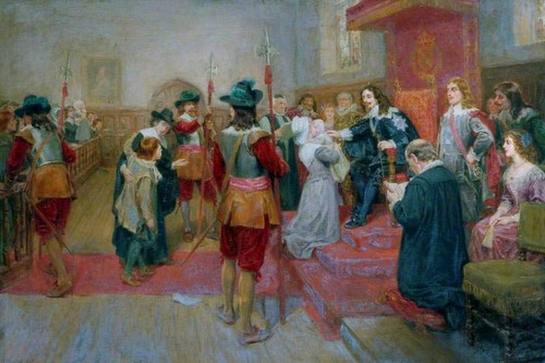 King Charles I Touching For The King's Evil By Ralph Hedley