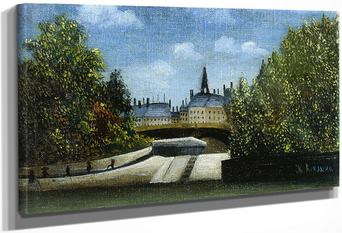 L'ile De La Cite By Henri Rousseau