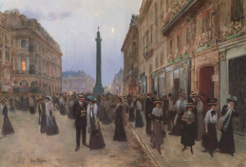 La Rue De La Paix By Jean Georges Beraud By Jean Georges Beraud
