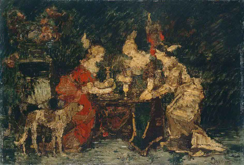 Ladies On A Terrace By Adolphe Joseph Thomas Monticelli Ladies On A Terrace By Adolphe Joseph Thomas Monticelli