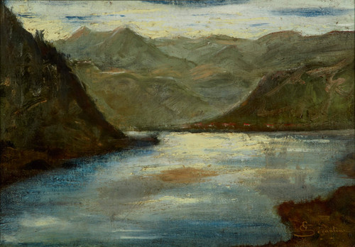Lago Di Lecco By Giovanni Segantini