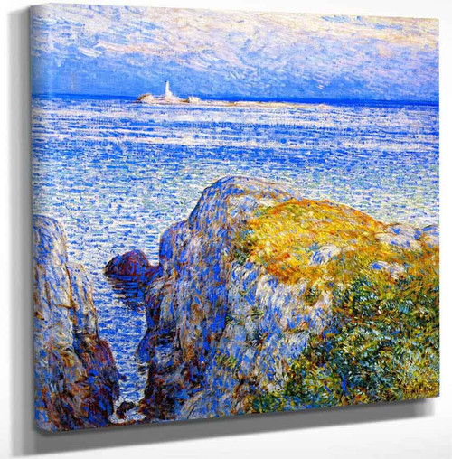 White Island Light Isles Of Shoals At Sundown By Frederick Childe Hassam Art Reproduction