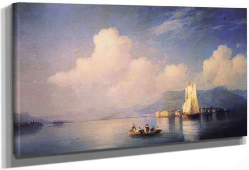 Lake Maggiore In The Evening By Ivan Constantinovich Aivazovsky By Ivan Constantinovich Aivazovsky