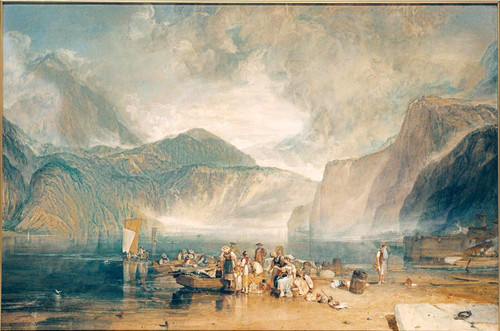 Lake Of Lucerne, From The Landing Place At Fluelen, Looking Towards Bauen By Joseph Mallord William Turner