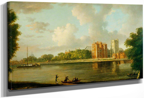 Lambeth Palace And St Mary's Church With St Paul's By William Marlow