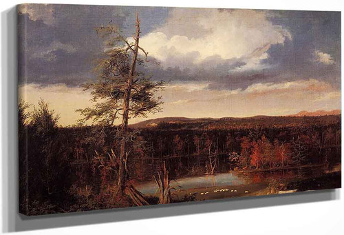 Landscape, The Seat Of Mr. Featherstonhaugh In The Distance By Thomas Cole By Thomas Cole