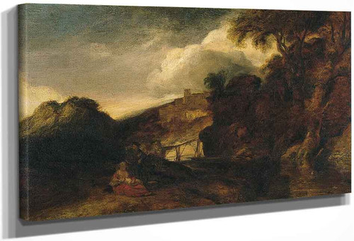 Landscape, With The Rest On The Flight To Egypt By Jan Lievens The Elder