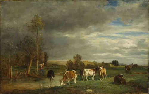 Landscape Near Dieppe By Constant Troyon