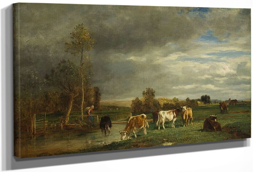 Landscape Near Dieppe By Constant Troyon