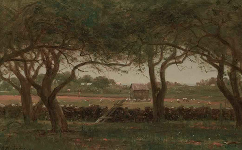 Landscape Near Newport By Thomas Worthington Whittredge