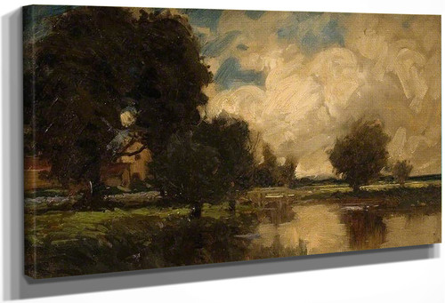 Landscape With A Bridge By Thomas Edwin Mostyn