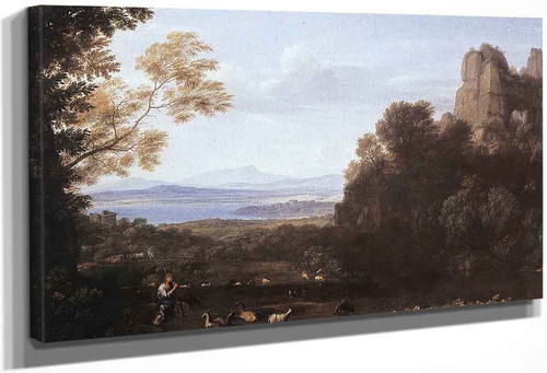 Landscape With Apollo And Mercury By Claude Lorrain By Claude Lorrain