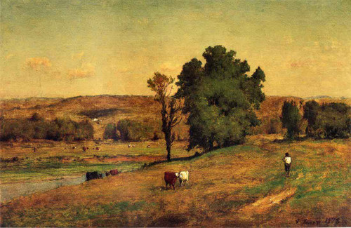 Landscape With Figure By George Inness By George Inness