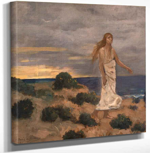 Woman By The Sea By Pierre Puvis De Chavannes Art Reproduction