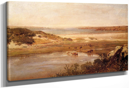 Landscape With River By Thomas Worthington Whittredge