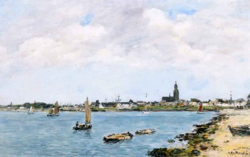 Le Croisic, General View From Pempron By Eugene Louis Boudin Le Croisic, General View From Pempron By Eugene Louis Boudin