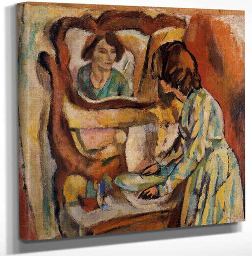 Woman Washing Herself By Jules Pascin Art Reproduction