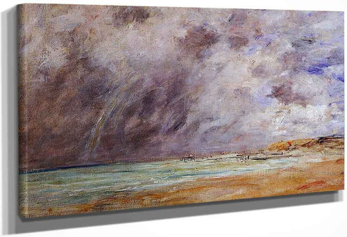 Le Havre, Stormy Skies Over The Estuary By Eugene Louis Boudin