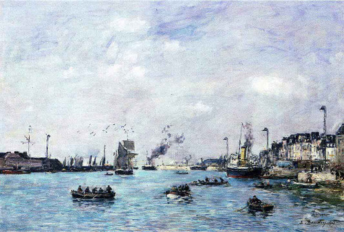 Le Havre, The Outer Harbor 11 By Eugene Louis Boudin Le Havre, The Outer Harbor 11 By Eugene Louis Boudin