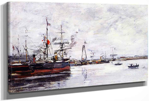 Le Havre, The Port 12 By Eugene Louis Boudin