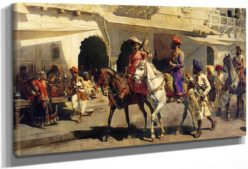 Leaving For The Hunt At Gwalior By Edwin Lord Weeks