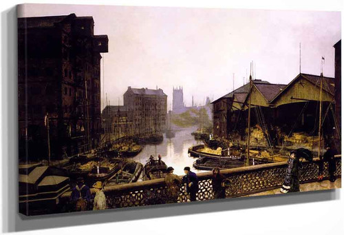 Leeds Bridge By John Atkinson Grimshaw By John Atkinson Grimshaw