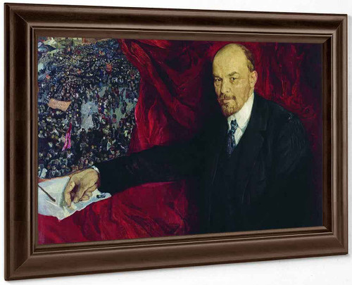 Lenin With A Manifesto By Isaak Brodsky Print or Oil Painting
