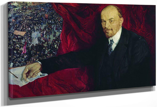 Lenin With A Manifesto By Isaak Brodsky Print or Oil Painting
