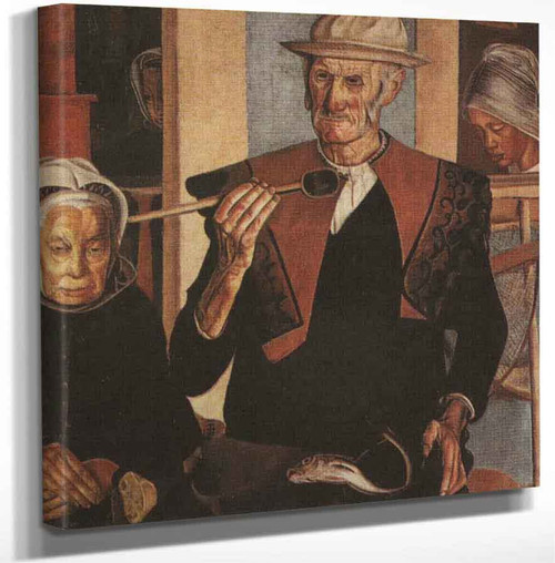 Wonderful Soup By Boris Grigoriev Art Reproduction