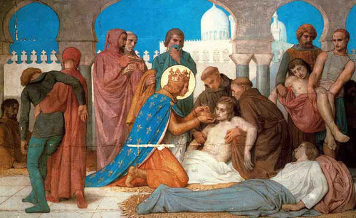 Life Of Saint Louis 03 Saint Louis Caring For The Plague Victims By William Bouguereau