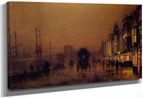 Liverpool From Wapping By John Atkinson Grimshaw By John Atkinson Grimshaw