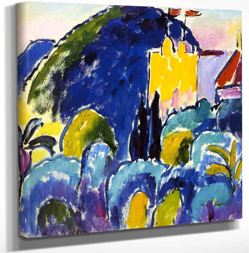 Yellow House Bordighera By Alexei Jawlensky Art Reproduction