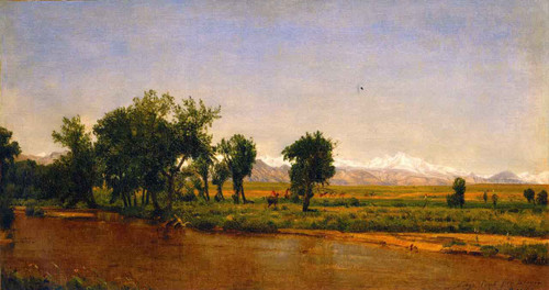 Longs Peak From Denver By Thomas Worthington Whittredge